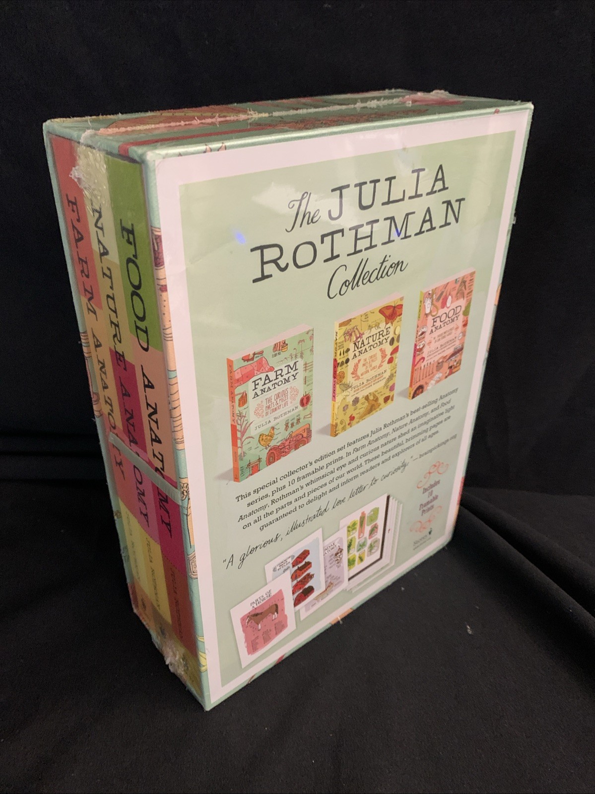 CLEAN NEW SEALED FRESH! Julia Rothman Collection 3 Book Box Set NATURE FARM FOOD