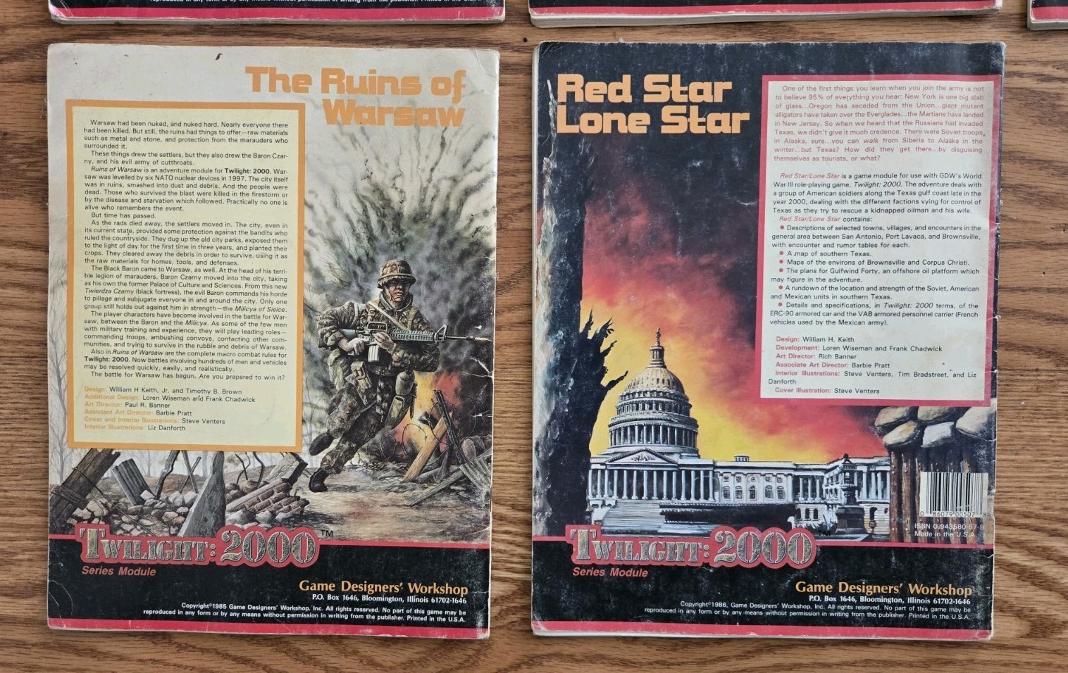10 Twilight 2000 Military Role Playing Book Lot Used Rare RPG vintage