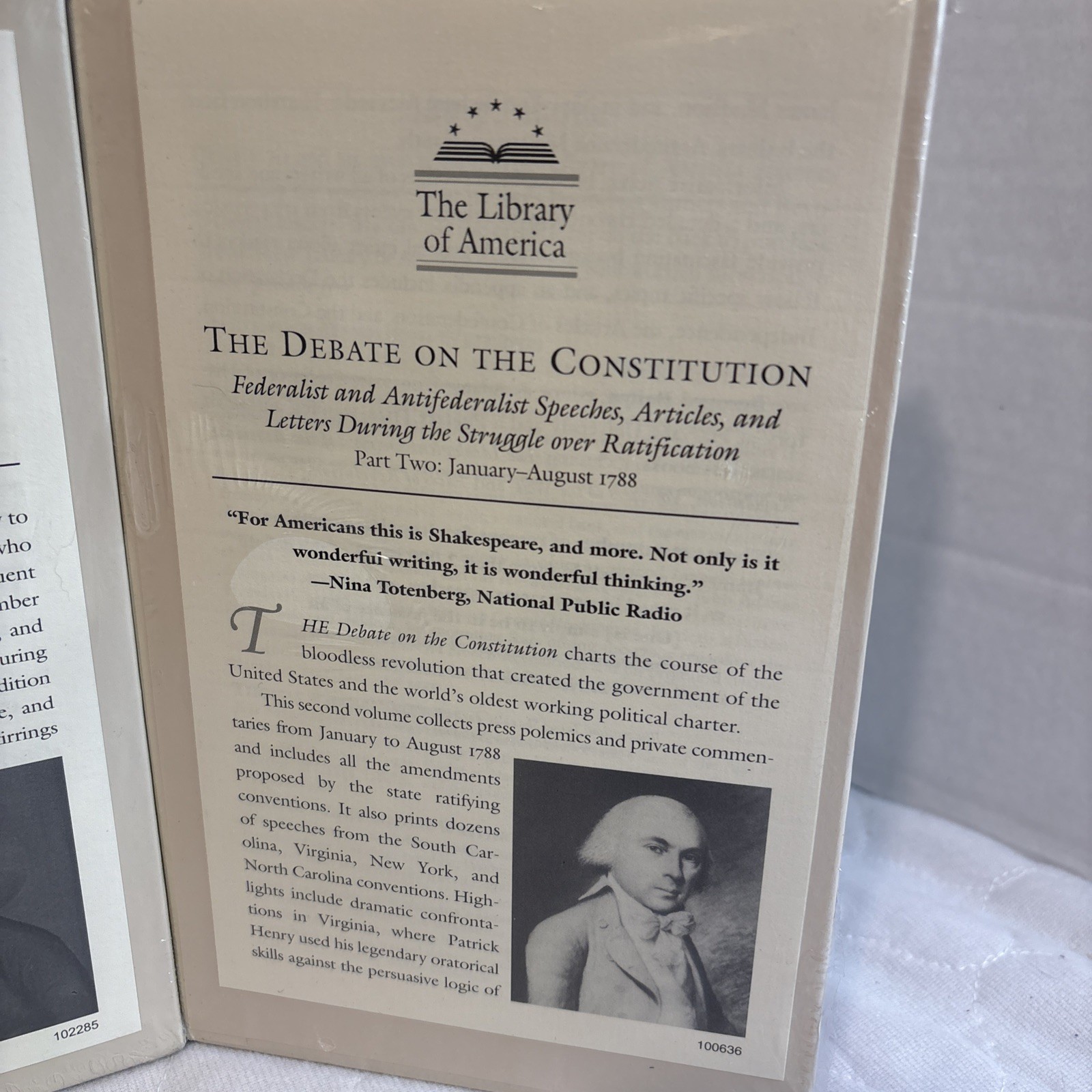 The Library of America 3 Volumes John Adam’s, Revolution, Constitution Part 2