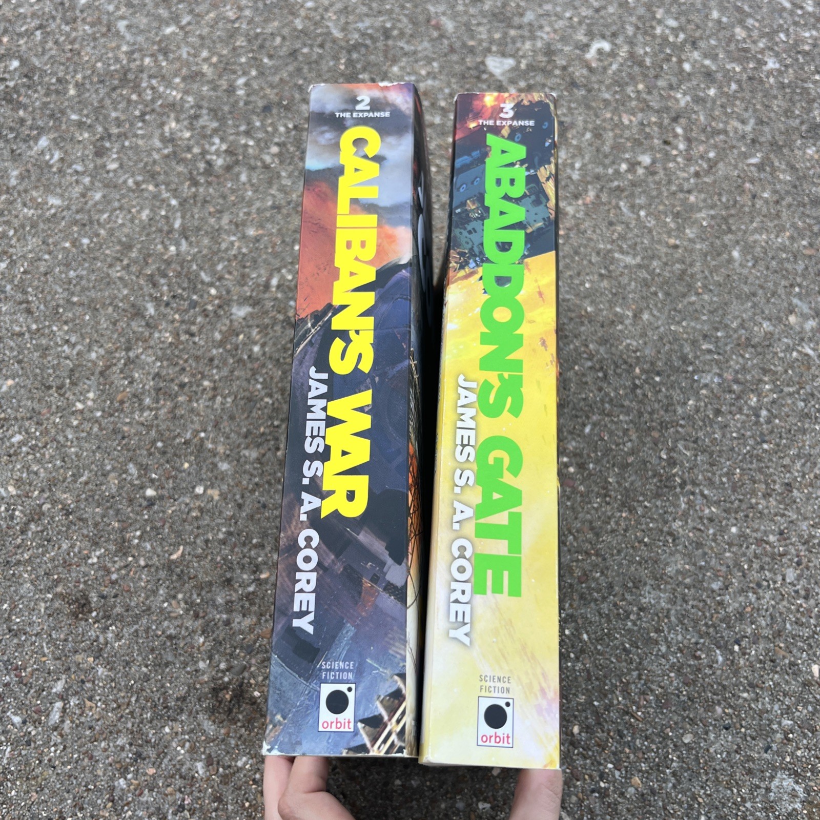 The Expanse series: Caliban&rsquo;s War and Abaddon&rsquo;s Gate Paperback Books