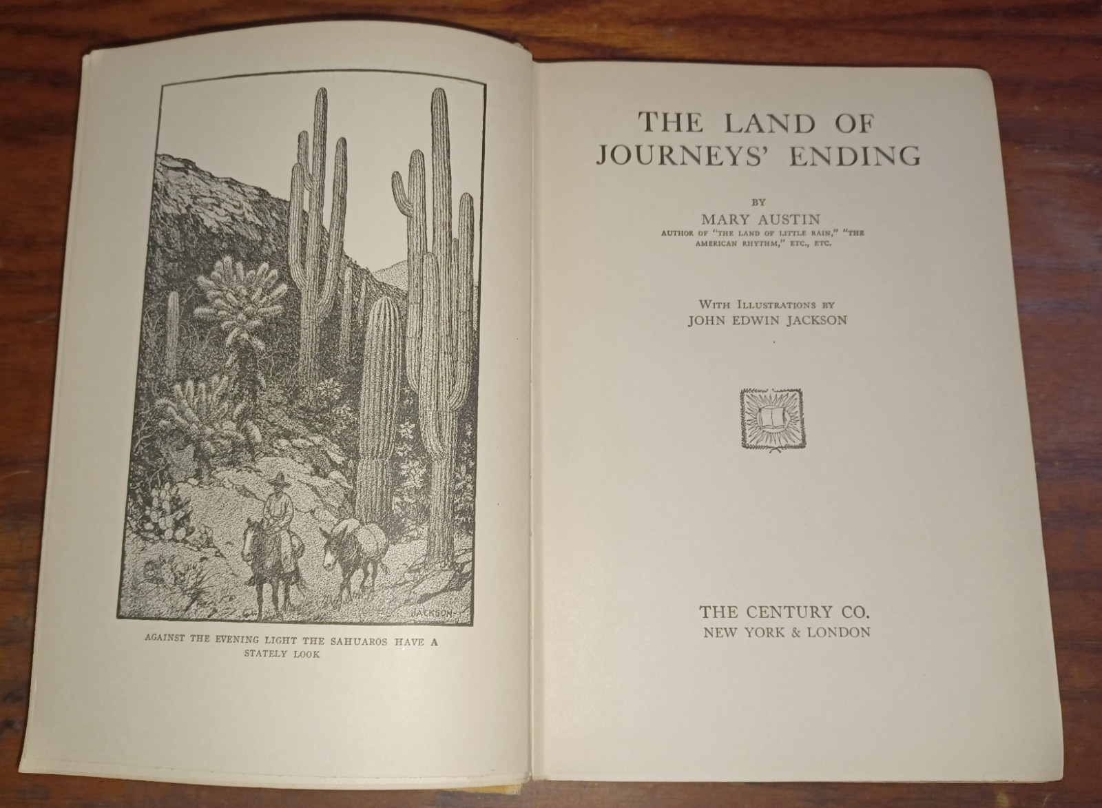 1924 HB: Land of Journey&rsquo;s Ending by Mary Austin / SOUTHWEST TRAVEL NARRATIVE