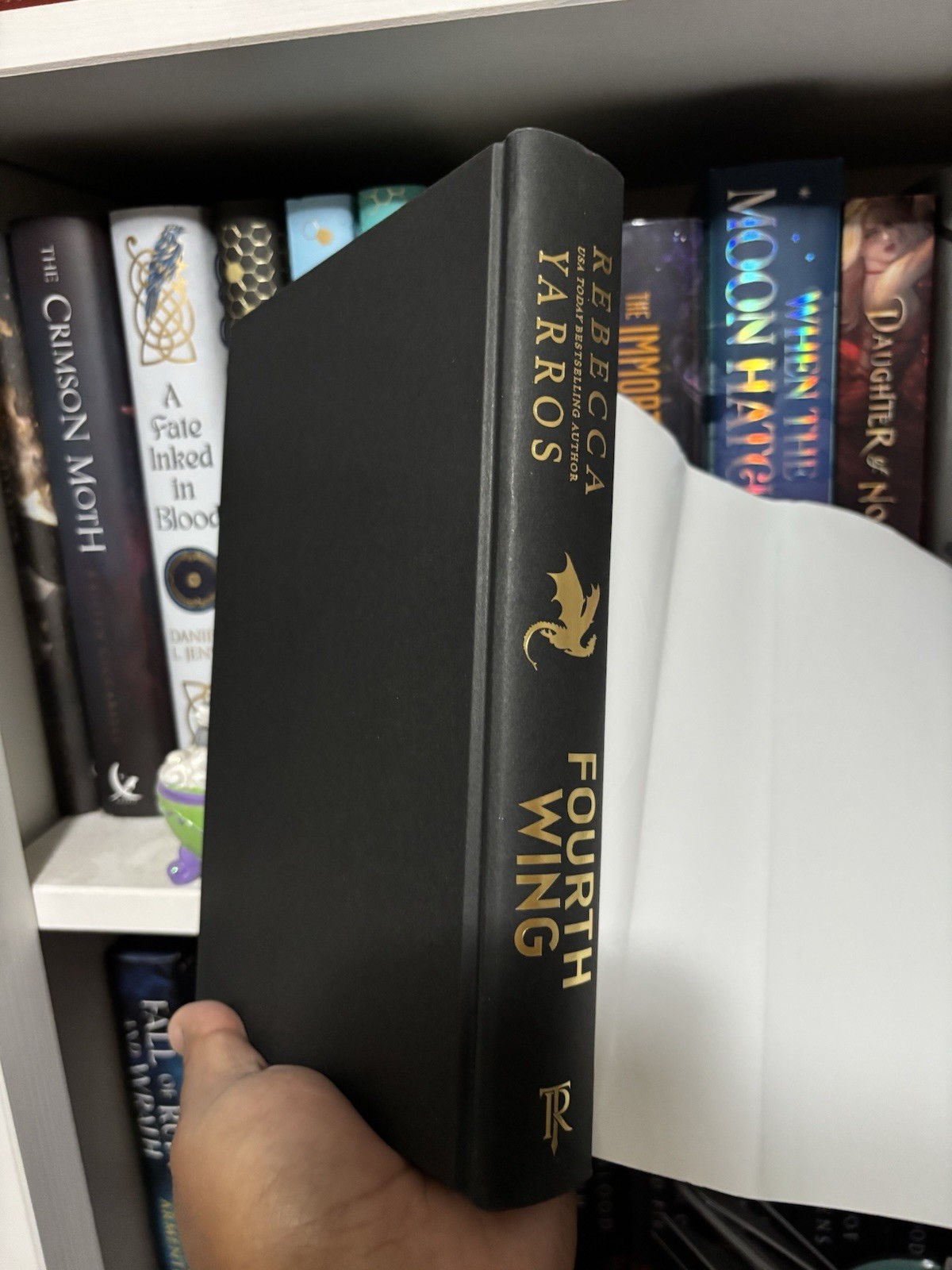 Fourth Wing By Rebecca Yarros 1st Edition 1st Printing Sprayed Edges