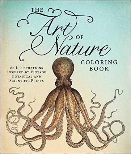 The Art of Nature Coloring Book: 60 – Paperback, by Adams Media – Acceptable n