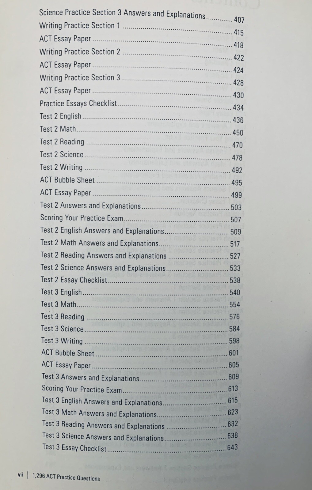 College Test Preparation: 1,296 ACT Practice Questions, 3rd Ed Princeton Review