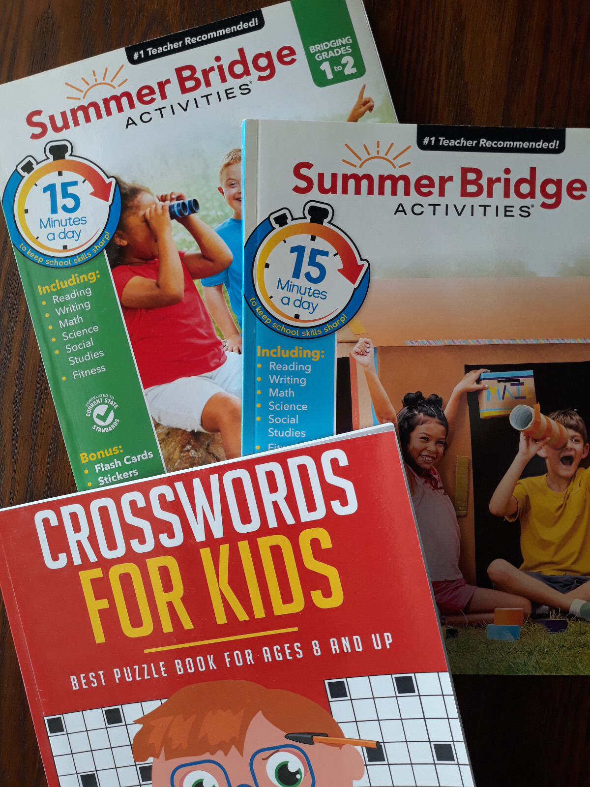 Kids Activity Books Workbooks Reading Math Science…. & Crossword Puzzles