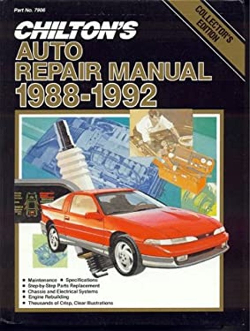 Chilton&rsquo;s Auto Repair Manual 1988-1992 : Perennial Edition Paperb