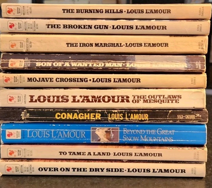 Louis L&rsquo;Amour Lot Of 10 Western Paperback Books