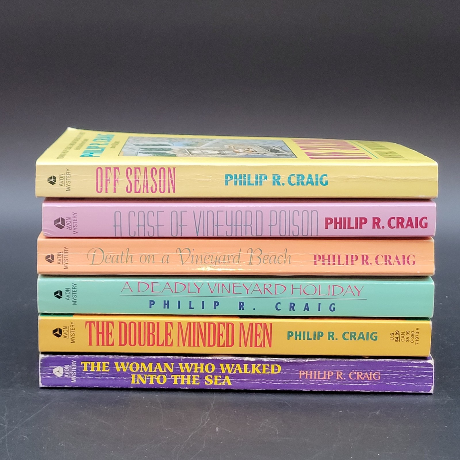 Lot of 6 Philip R Craig A Martha&rsquo;s Vineyard Mystery PB Novels Multiple Titles