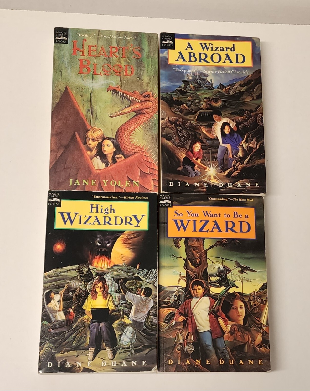 Young Wizard Series Diane Duane Heart&rsquo;s Blood Jane Yolen Magic Carpet Books