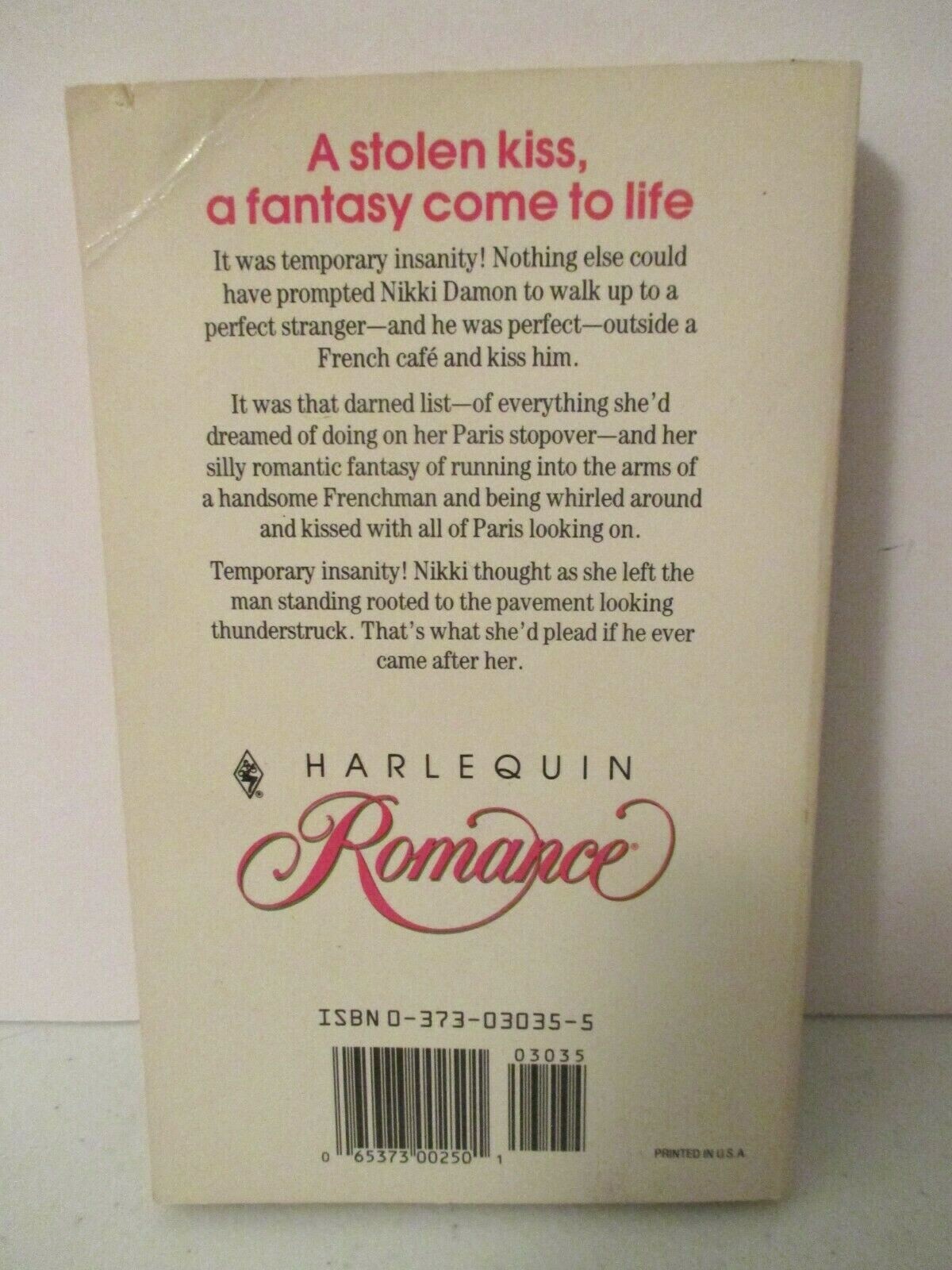 Harlequin Queen of Hearts No. 3035 by Melissa Forsythe (1990, PB) VGC