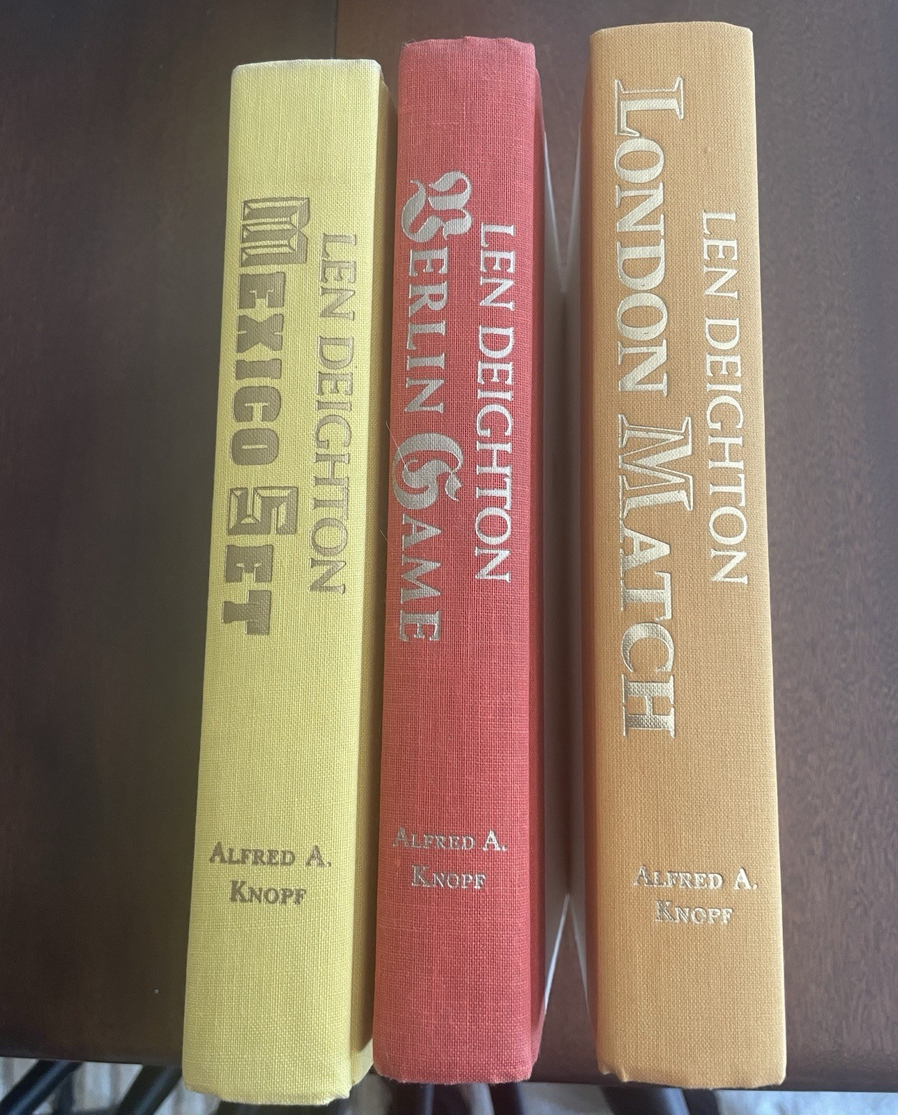 Lot of 3 Len Deighton, Hdbks, 1st Editions, V G, in London, Mexico, and Berlin