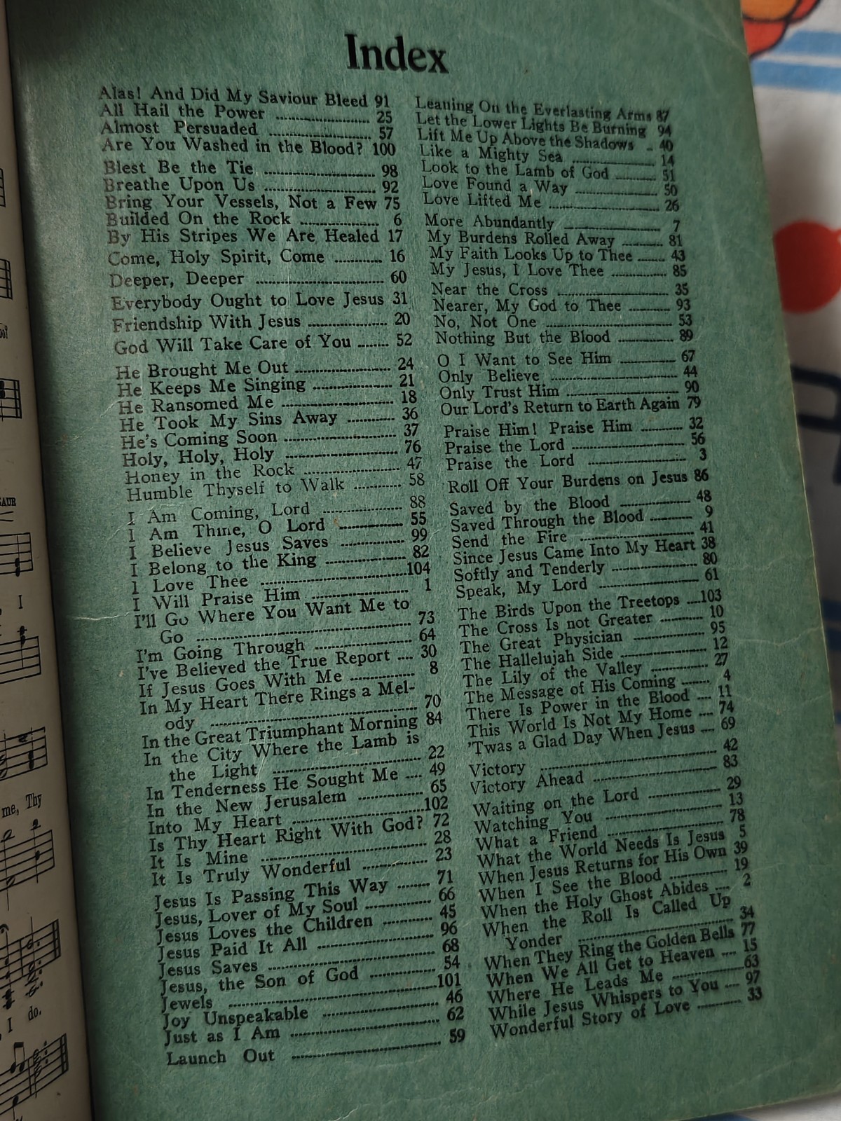 1931 Evangel Songs PB Hymnal by Gospel Publishing House Vintage Paperback