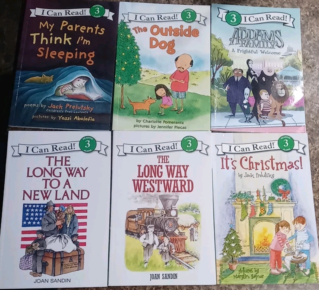 Mixed Lot of 6 « I CAN READ! » Series Books Level 3 (Reading Alone) Early Readers