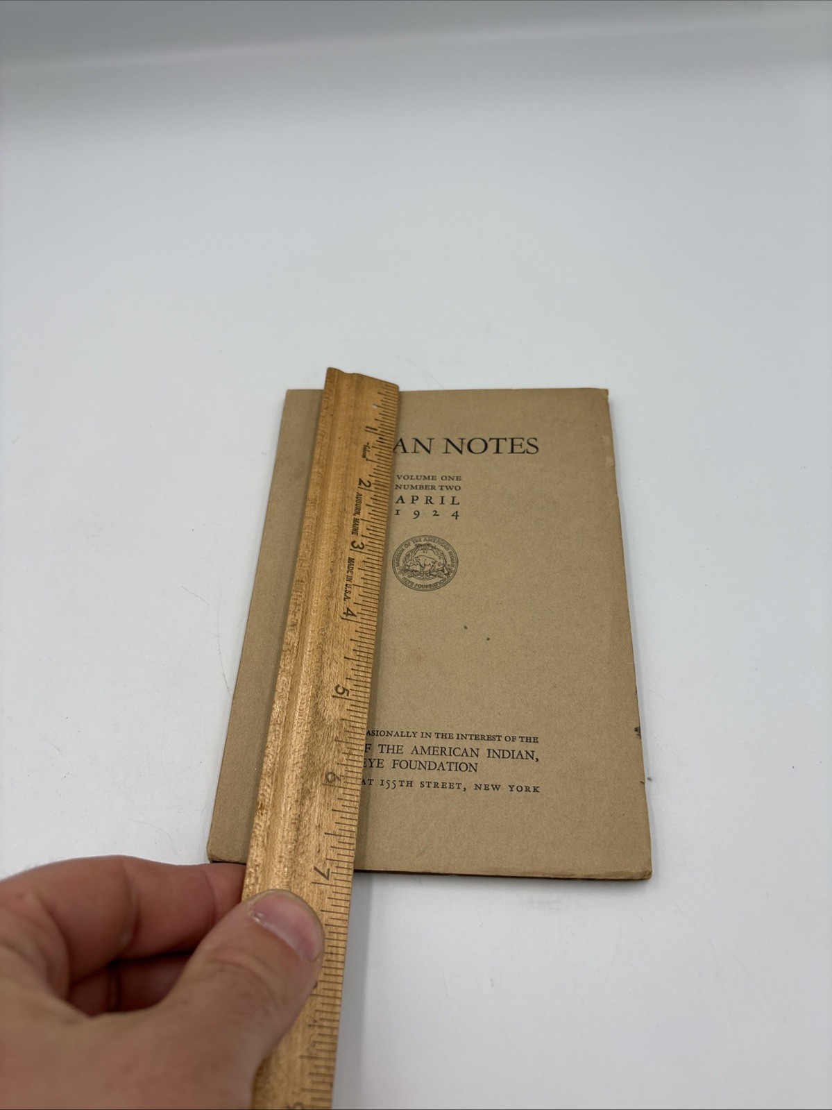 April 1924 INDIAN NOTES MUSEUM OF THE AMERICAN INDIAN HEYE FOUNDATION VOL 1 #2