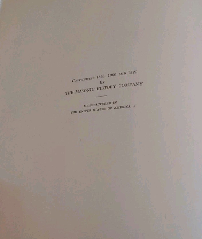 Antique 1921 Mackey&rsquo;s Revised History of Freemasonry ~ Volume 5 Clegg Very Good
