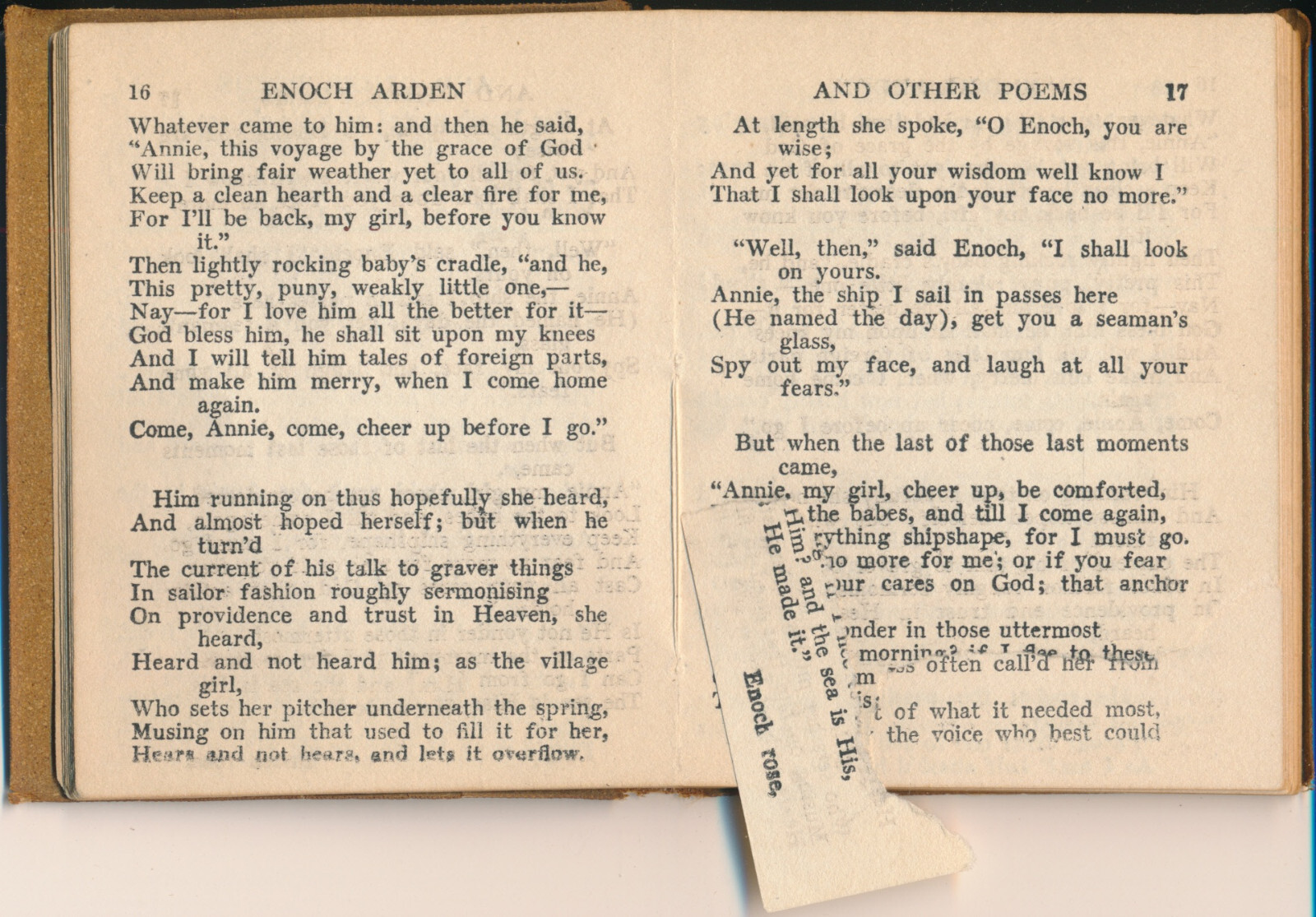 ENOCH ARDEN AND OTHER POEMS ALFRED LORD TENNYSON LITTLE LEATHER LIBRARY 1920&rsquo;S
