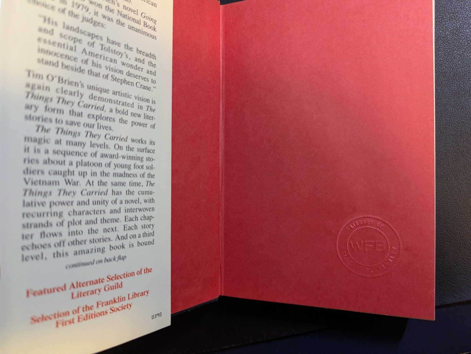 Things They Carried – Tim O&rsquo;Brien (1990) Hardcover 1st VG with Dust Jacket