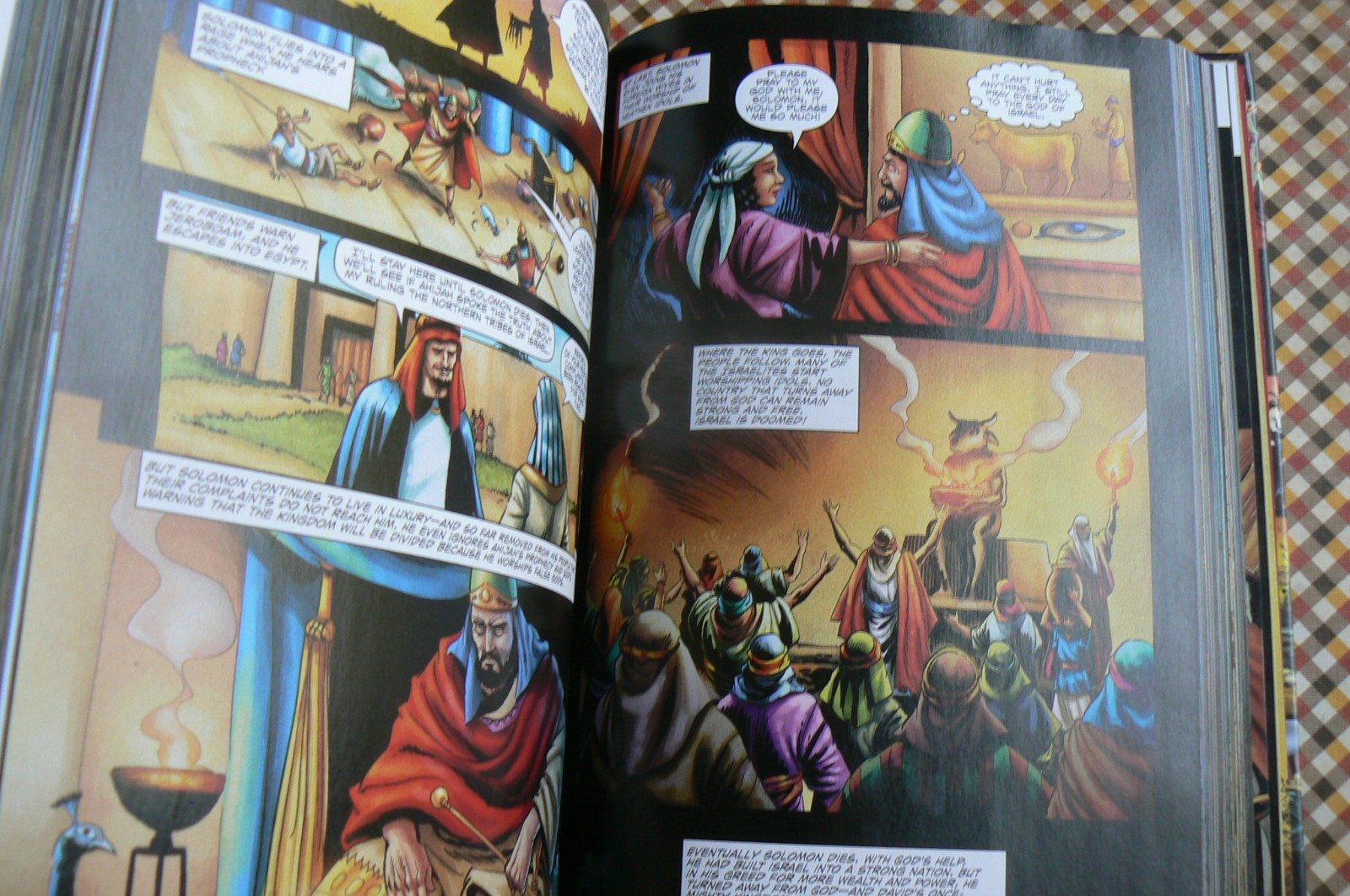 Action Bible,God&rsquo;s Redemptive Story,Graphic Narrative,Sergio Cariello 1st Ed HC