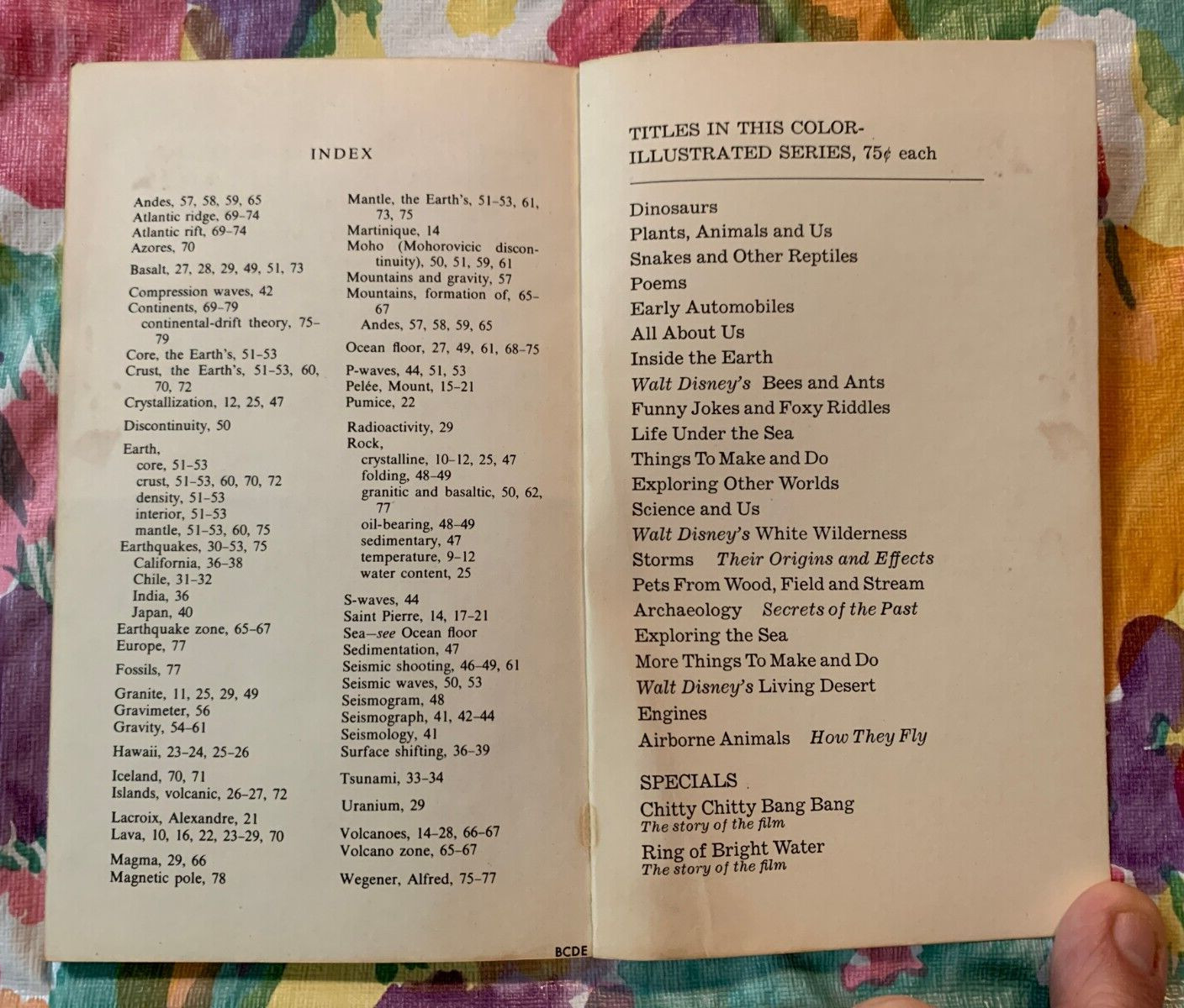 1968 « Inside The Earth » By Rose Wyler & Gerald Ames PB A Golden Book 7707