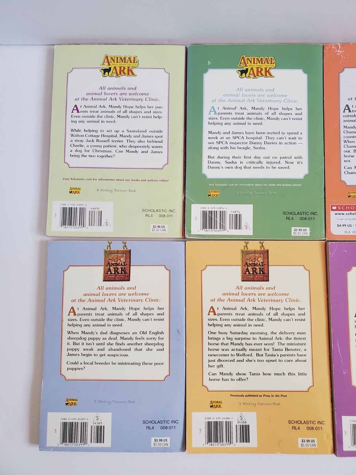 Animal Ark Ben M. Baglio Lot of 12 Children&rsquo;s Chapter Books Paperback