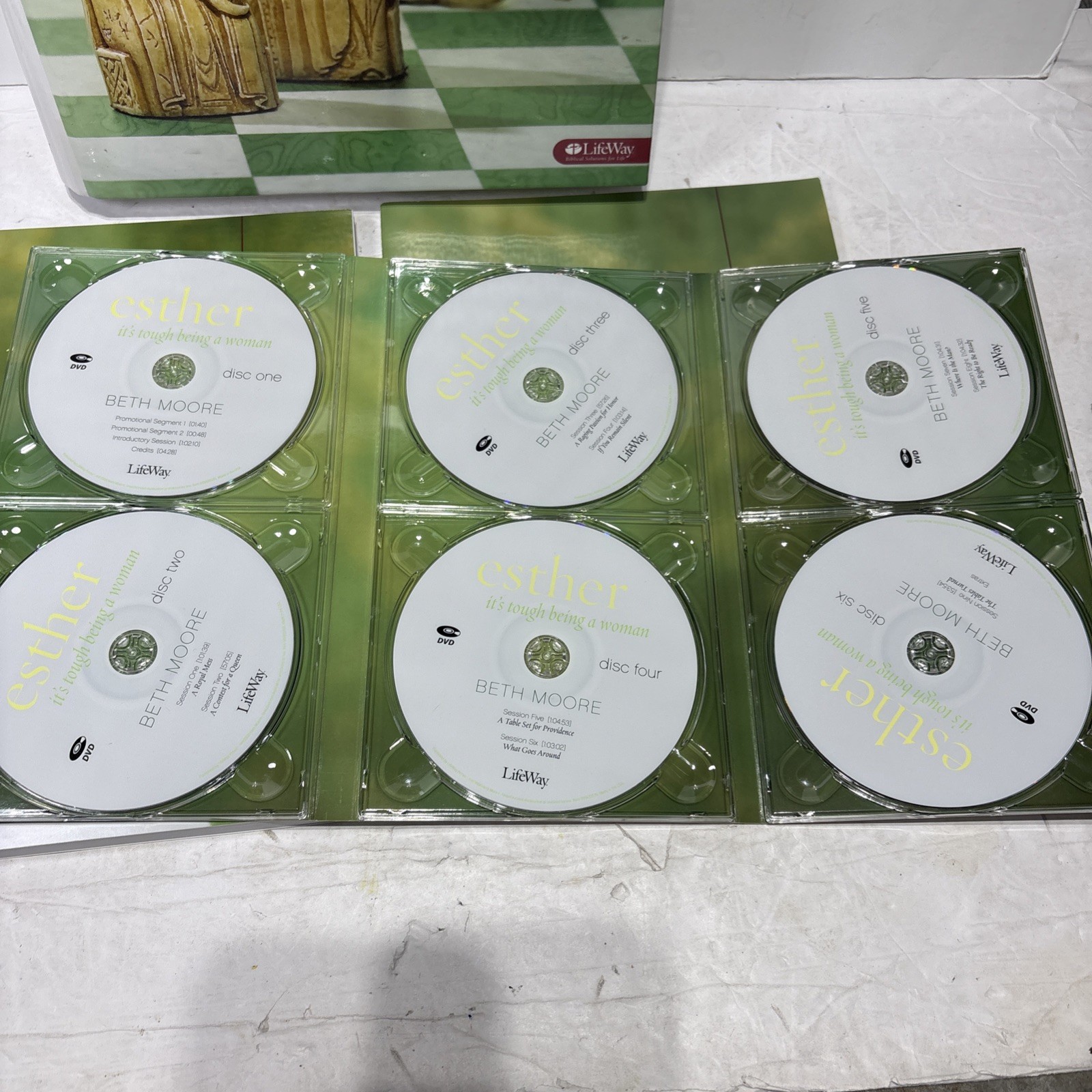 Esther It&rsquo;s Tough Being a Woman 6 DVDs Leader Guide Workbooks Beth Moore LifeWay