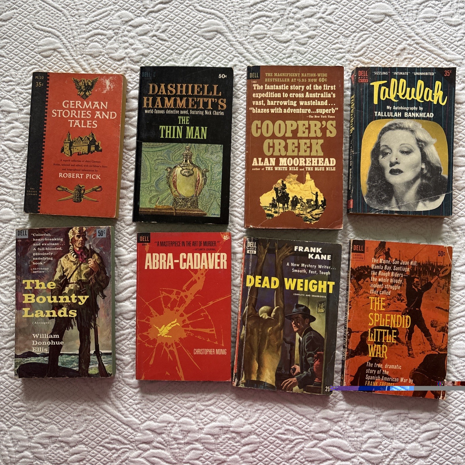Lot~ 50 Vintage Pulp Paperbacks Crime Mystery Classic 1950s Pocket Cardinal Dell