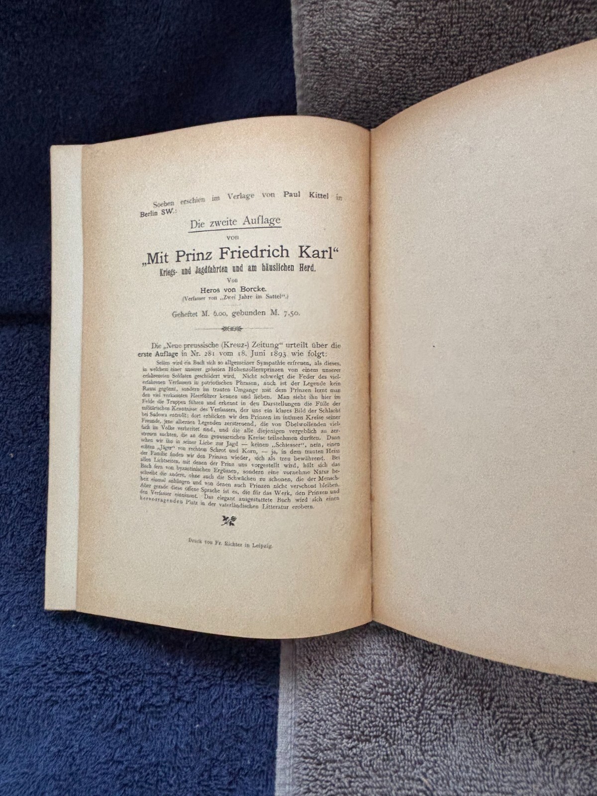 Great Cavalry Battle of Brandy Station by Von Borcke / J. Scheibert…1893 Copy