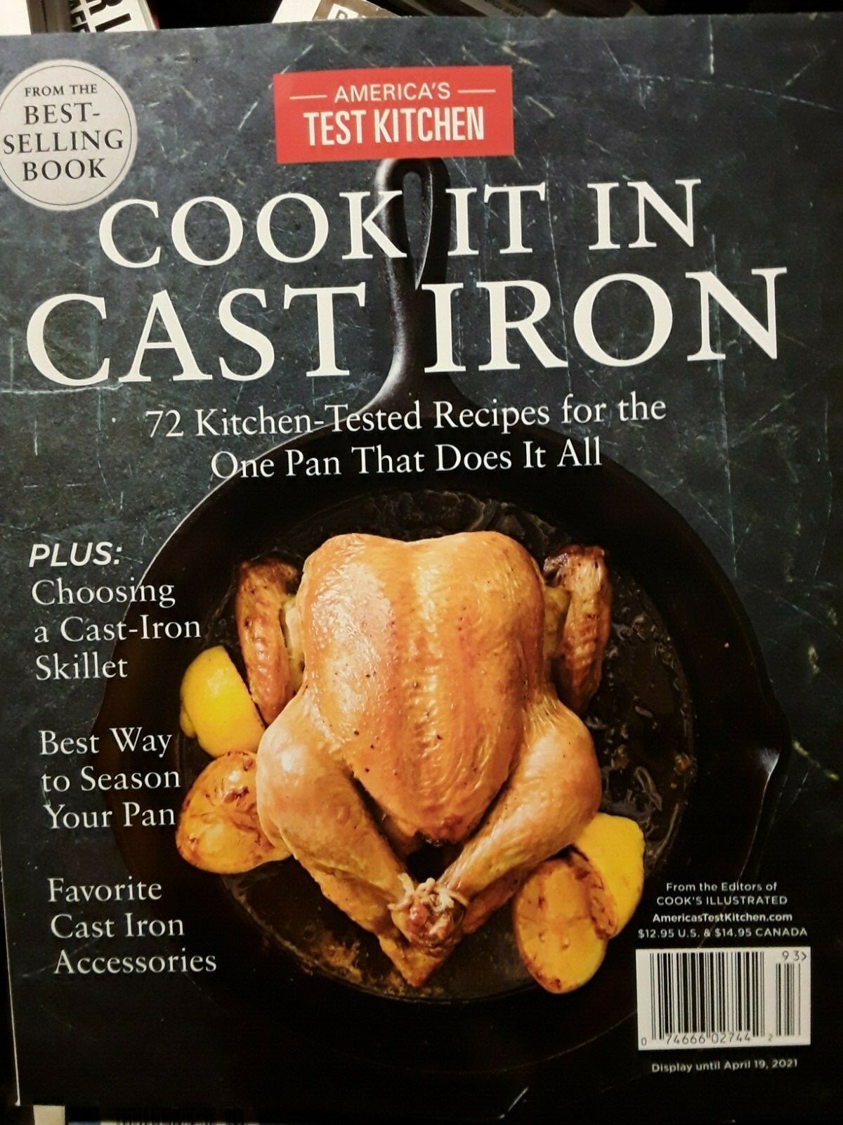 AMERICA&rsquo;S TEST KITCHEN MAGAZINE | COOK IT IN CAST IRON | 72 RECIPES | 144 PAGES