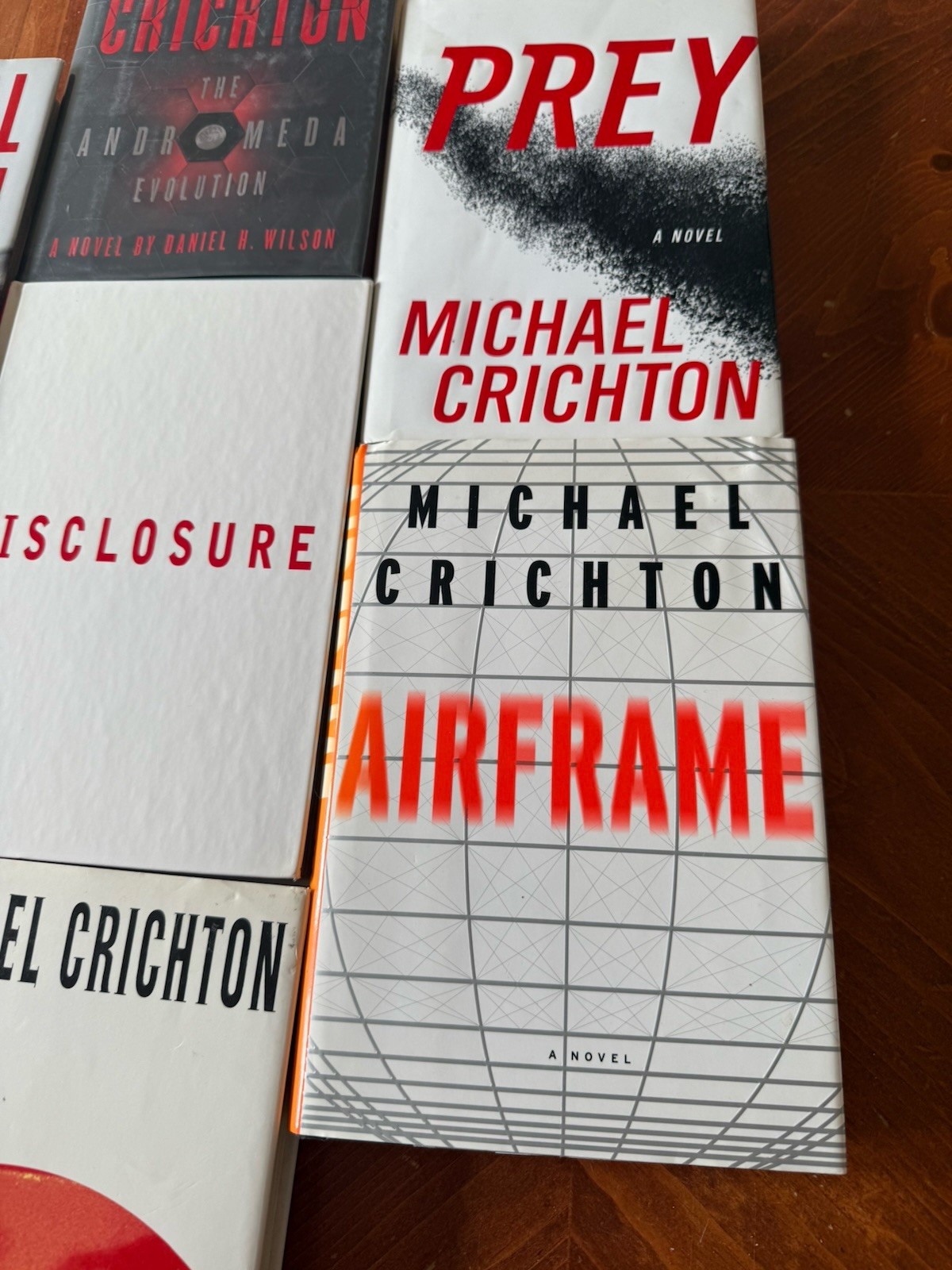 Lot of 7 Collection of Michael Crichton HC/DJ Hardcover 1st First Edition print