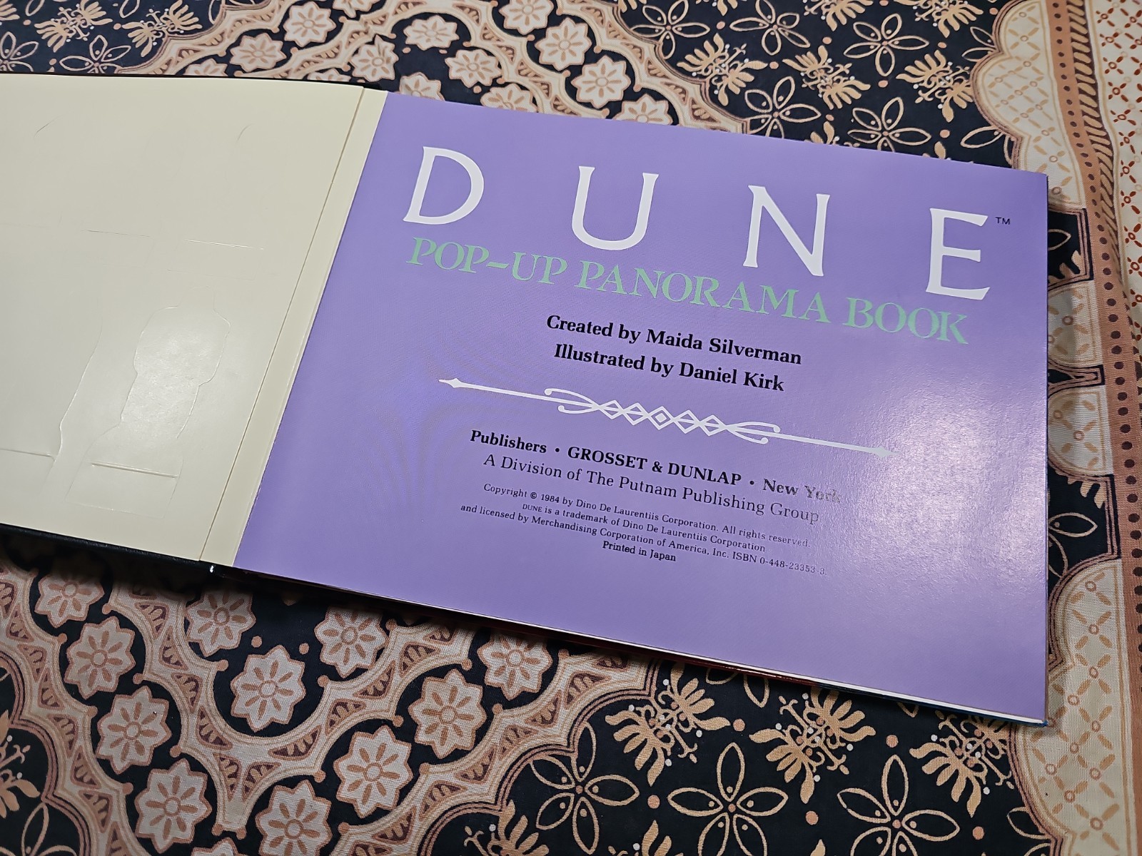 DUNE Pop-Up Panorama Book (c) 1984 1st Ed. HARDCOVER Frank Herbert ~UNPUNCHED!~