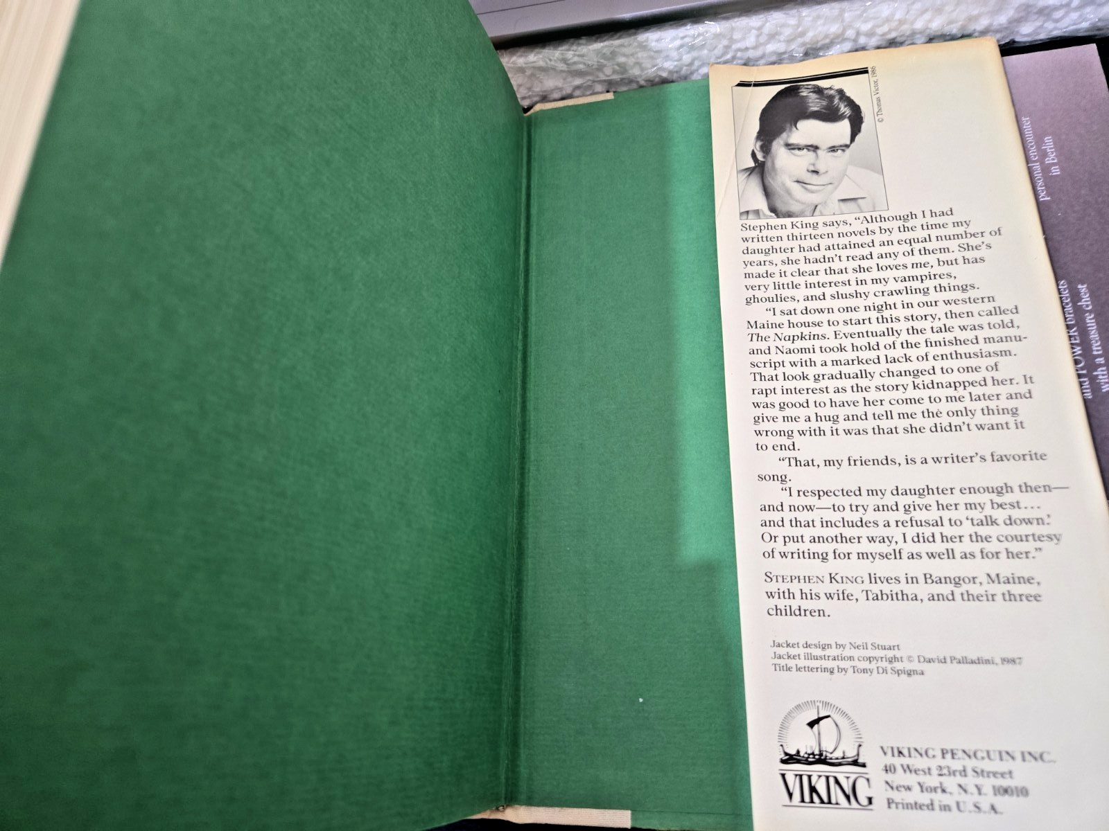 The Eyes of the Dragon by Stephen King 1987 True 1st Edition 1st Print Hardcover