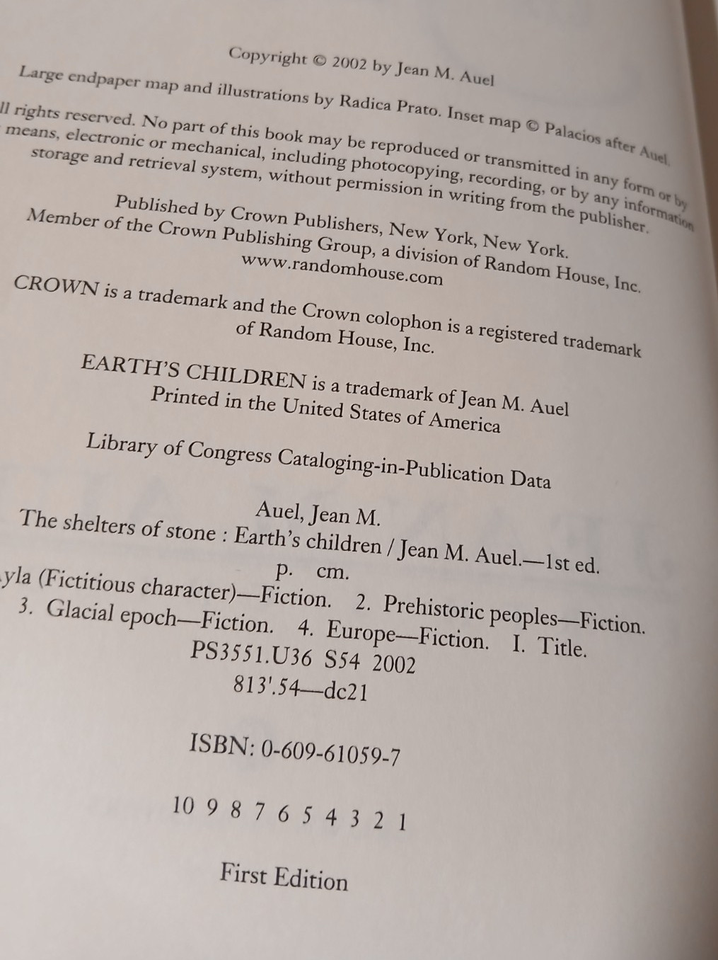 Jean M. Auel &lsquo;Earth&rsquo;s Children&rsquo; HB&rsquo;s – Set of 4 – 1st Editions