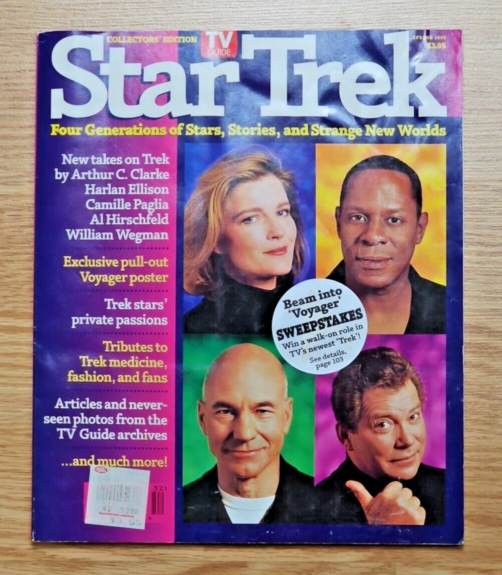 Star Trek Collector&rsquo;s Edition TV Guide Magazine – Spring 1995 with attc Poster