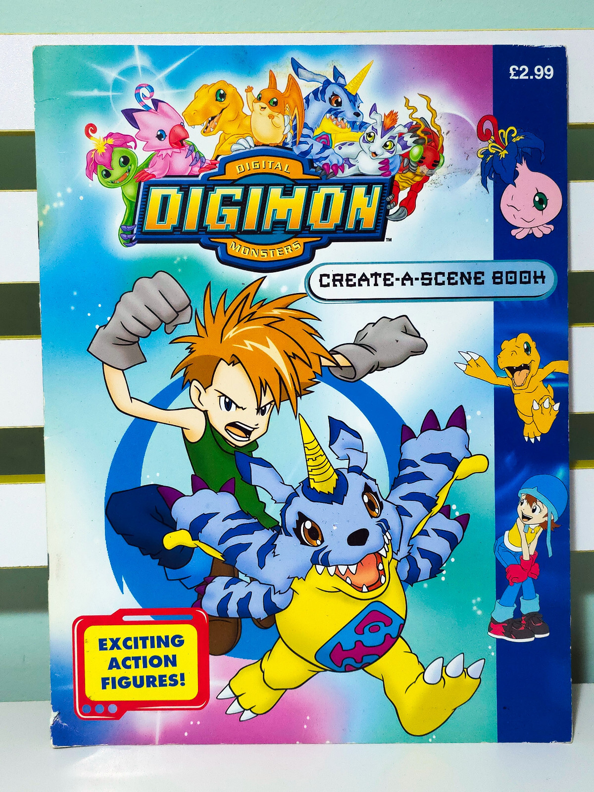 Digimon Digital Monsters Create-a-Scene Book! 2000 Children&rsquo;s Fun Activity Book
