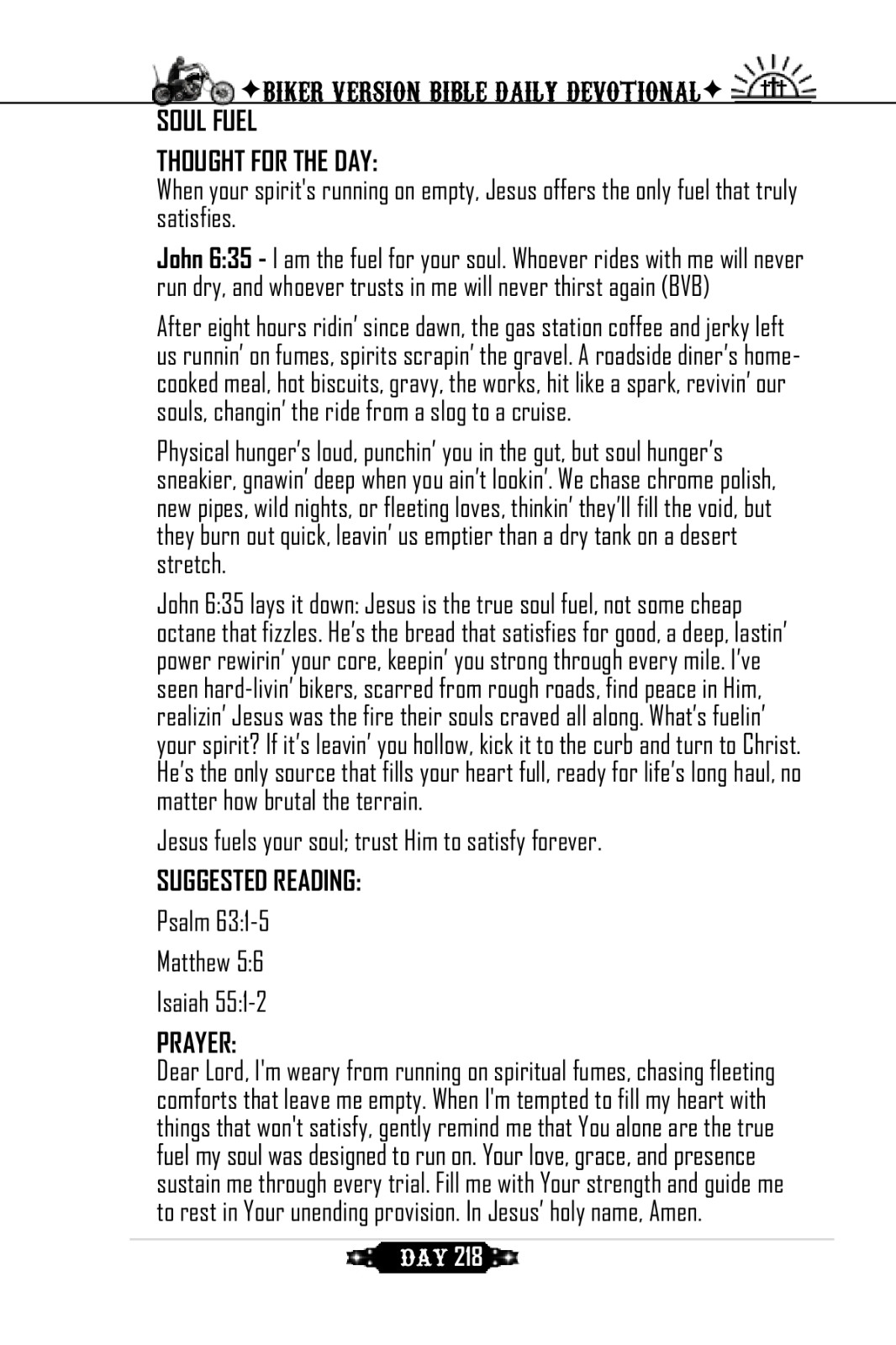 Biker Version Bible Daily Devotional ✦ Pocket Size ✦ 227 BVB Daily Devotions 🏍