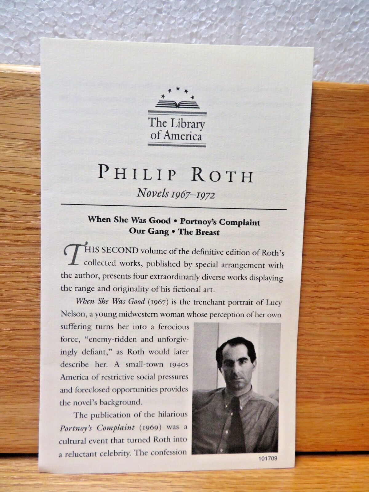 Library of America Ser. #158 Philip Roth Novels 2005 slipcase w/booklet 1st p