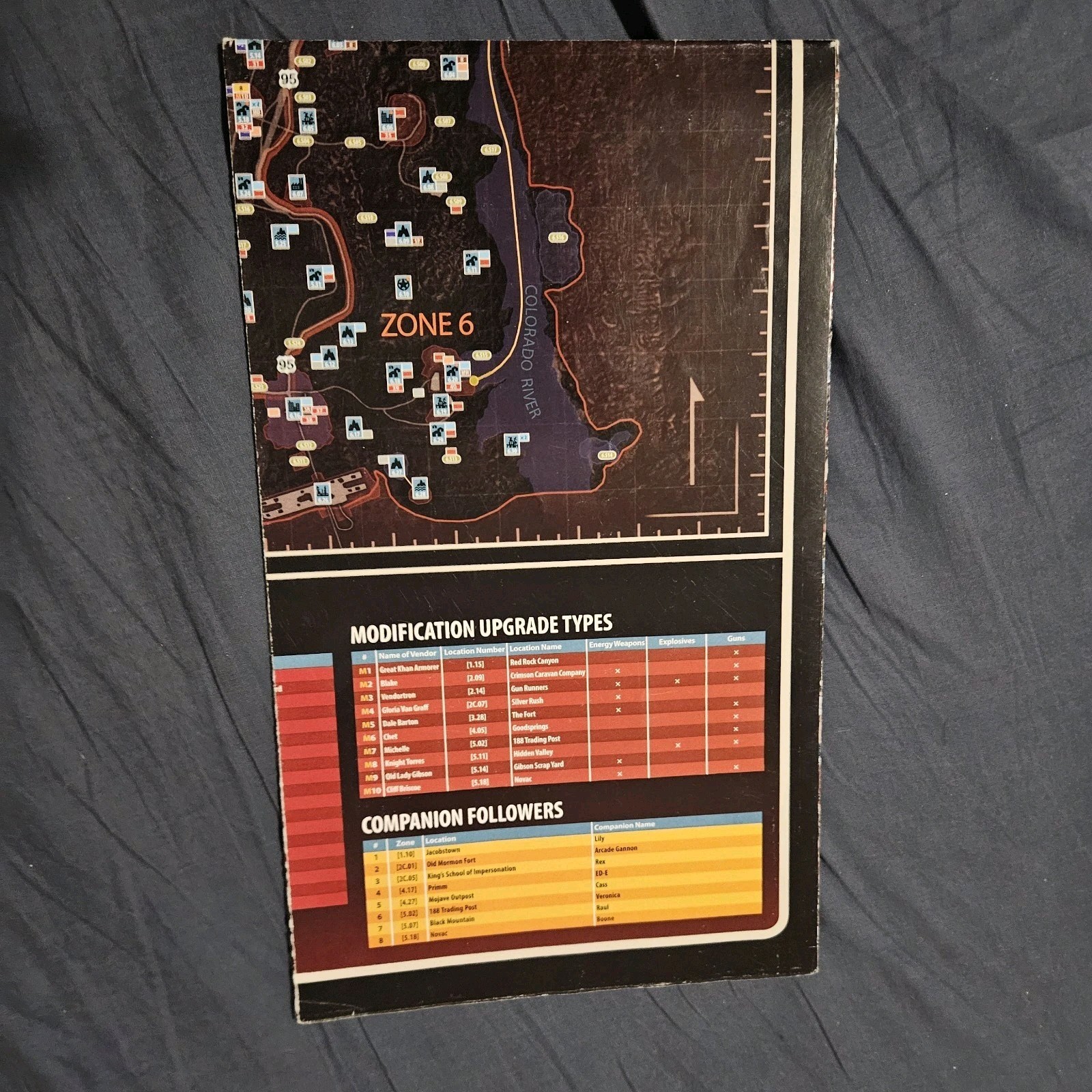 *ONLY MAP* Fallout New Vegas Official Game Guide Collector&rsquo;s Edition 2010 Prima