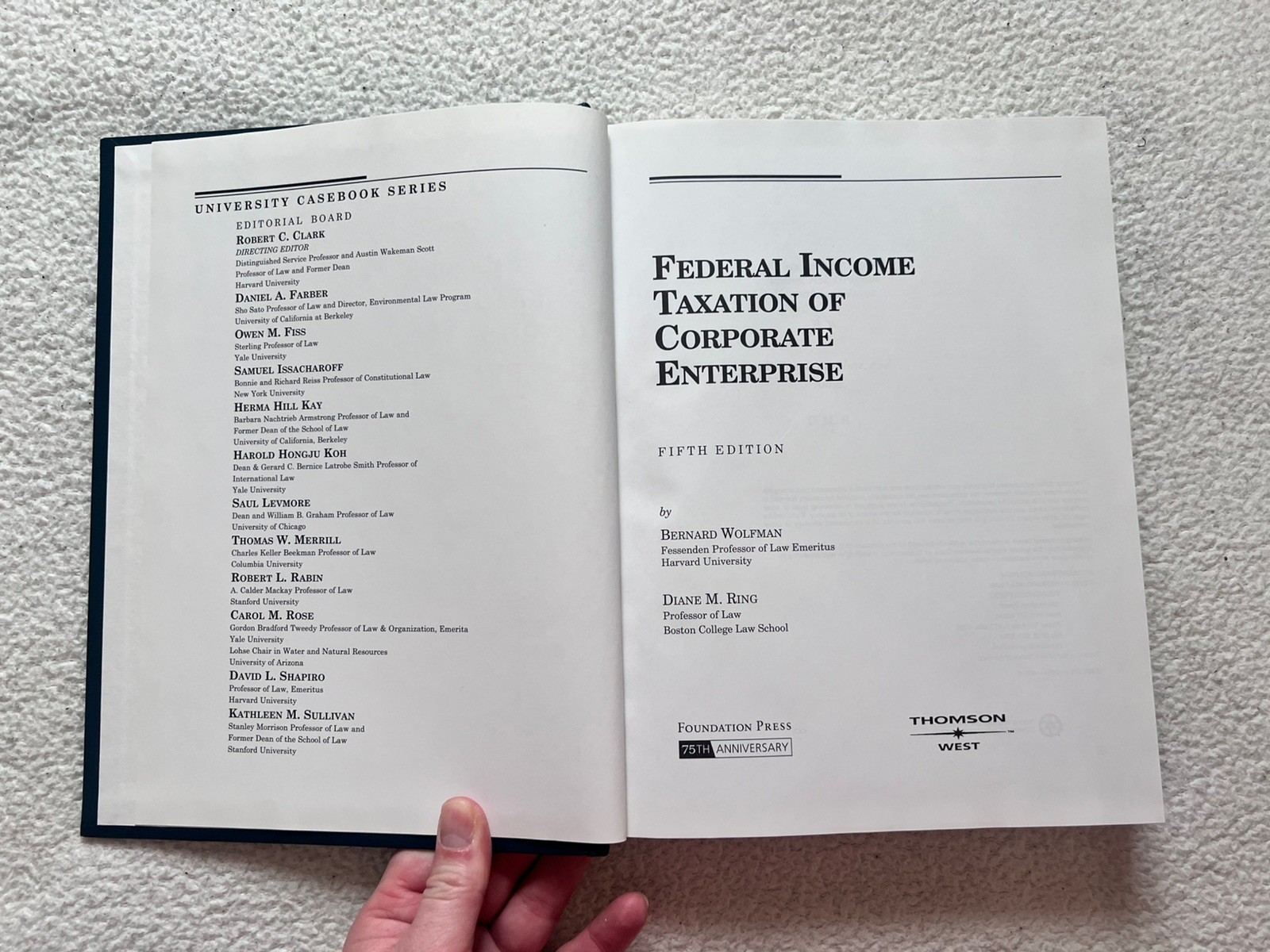 Federal Income Taxation of Corporate Enterprise 5th Edition Wolfman-Ring