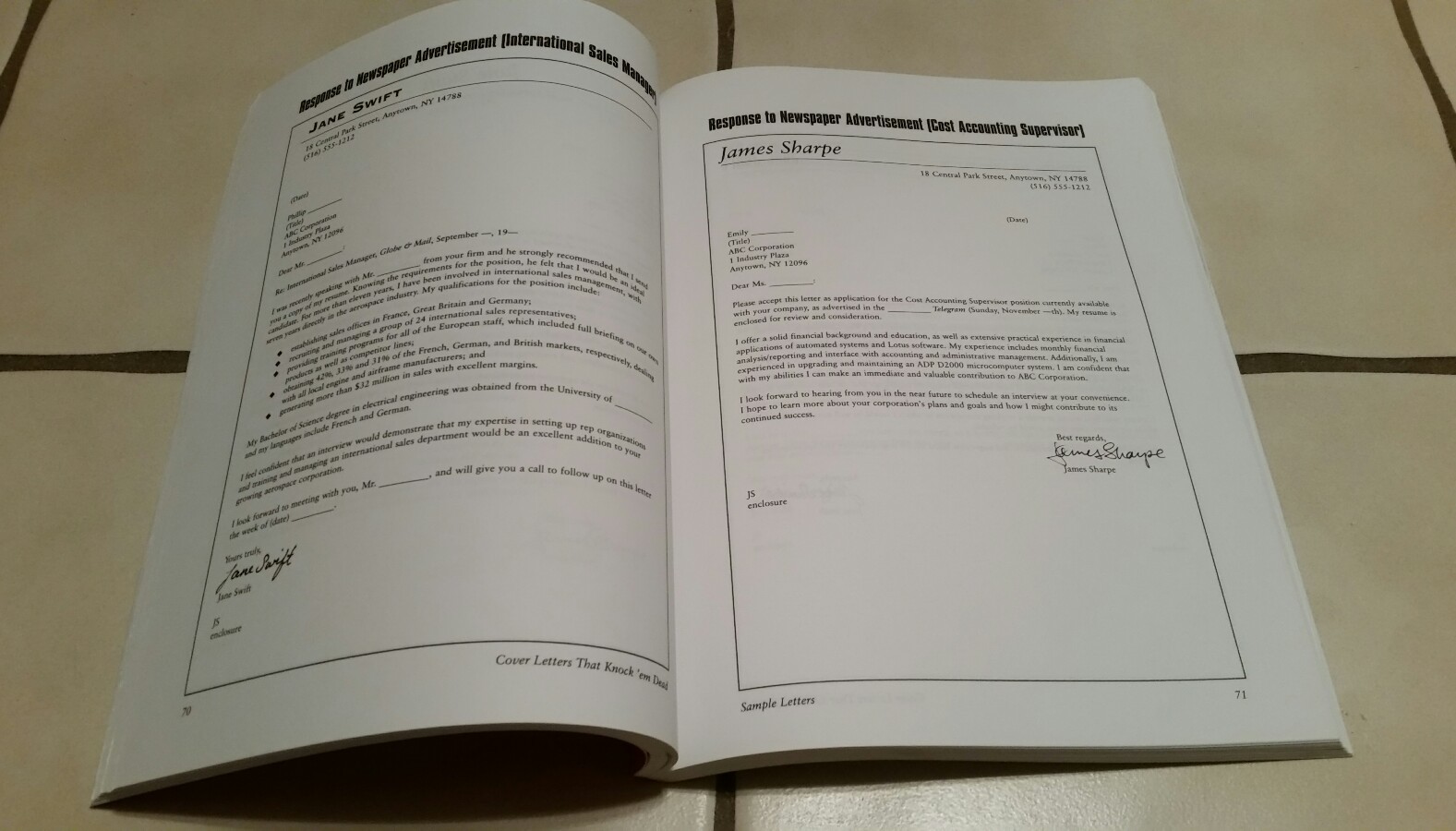 Cover Letters That Knock &lsquo;Em Dead by Martin Yate;Over 1.7 million Knock ’em Dead