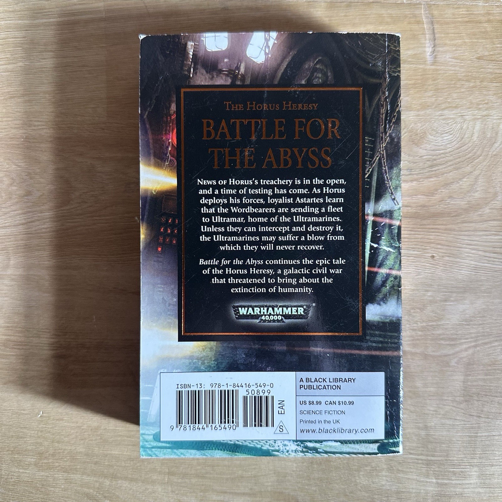 Battle for the Abyss Horus Heresy Warhammer 40k Mass Market Paperback Counter