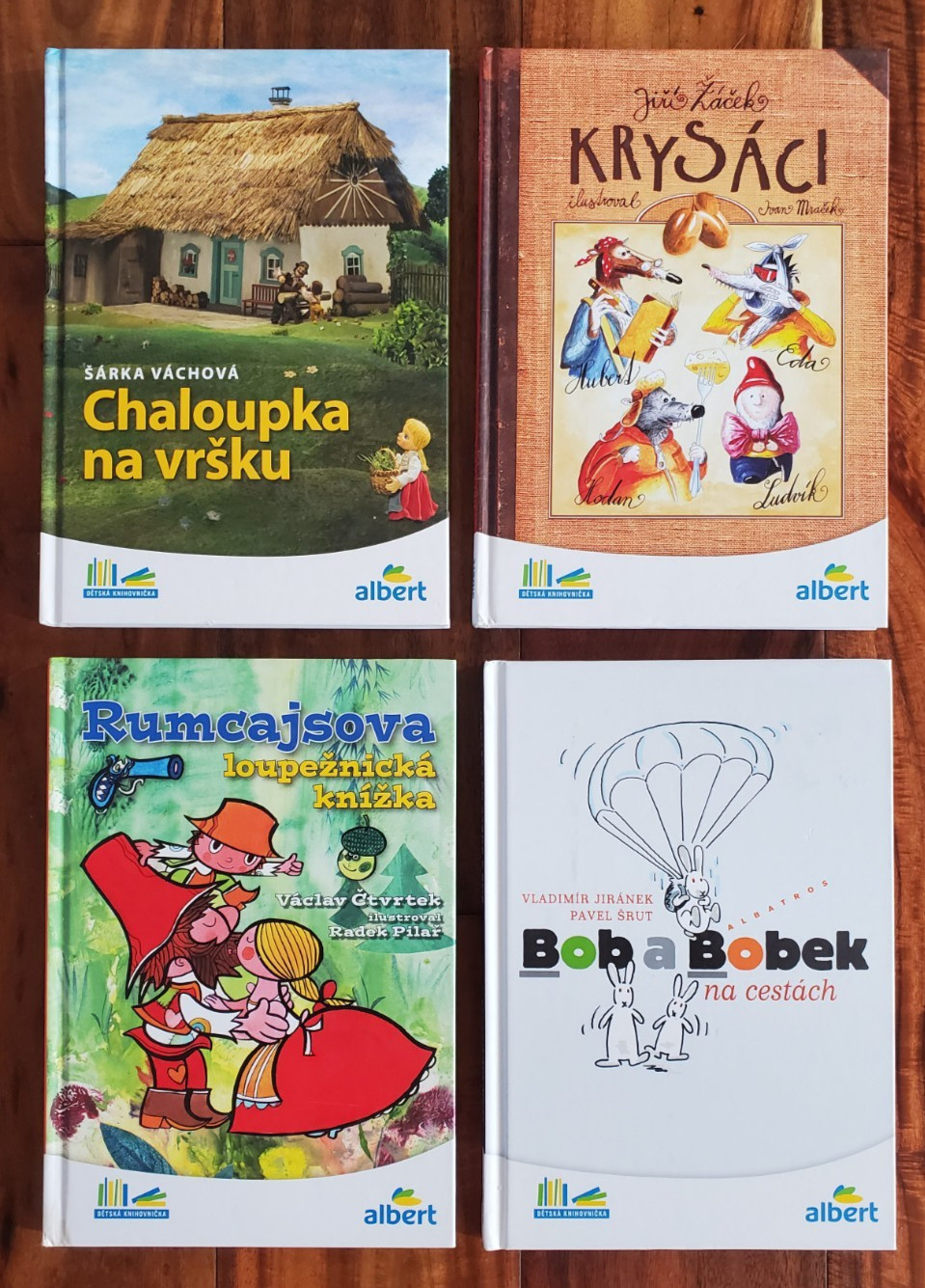 Lot 4 Kids Children&rsquo;s CZECH Language BOOKS ALBERT Fiction Hardcovers Detska