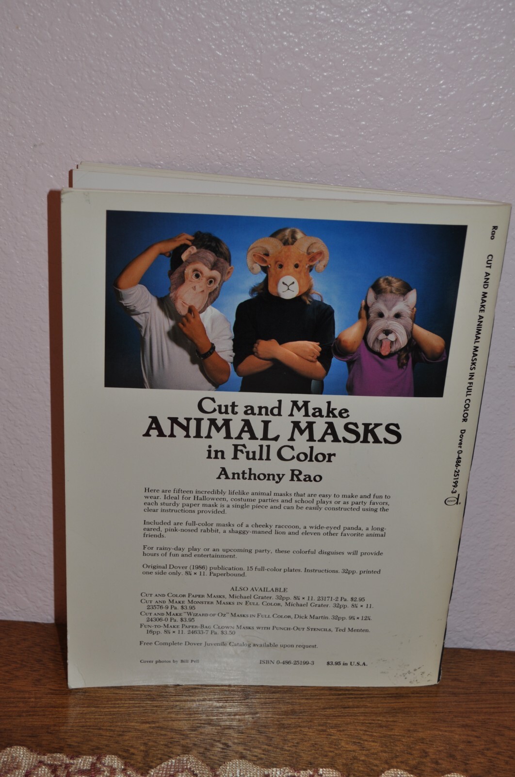 2 CUT AND MAKE ANIMAL MASKS IN FULL COLOR & COLOR &lsquo;N CUT ANMAL MASKS BOOKS