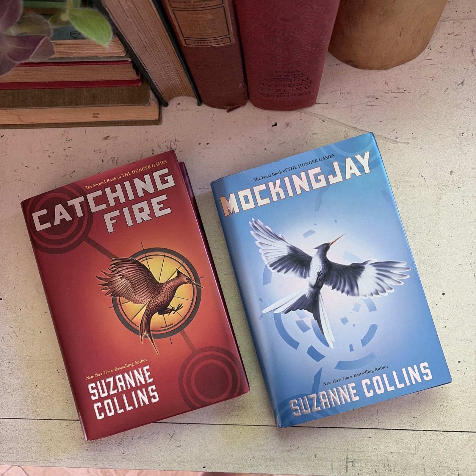 Lot Of 2 Hunger Games Series Books Hardcover Catching Fire / Mockingjay