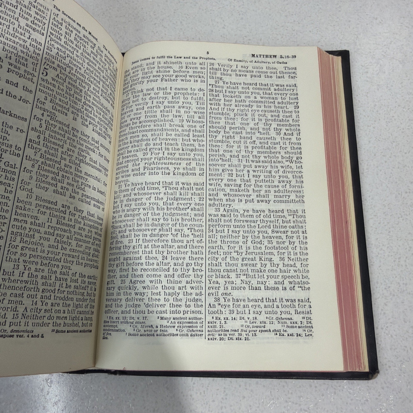 Antique Thomas Nelson & Sons Holy Bible Standard American Edition 1901 Black 7in