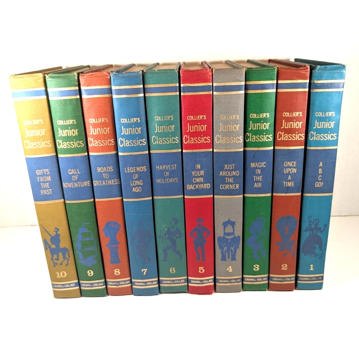 Complete 10 volumes Set Collier&rsquo;s Junior Classics Books Series 1962 HC