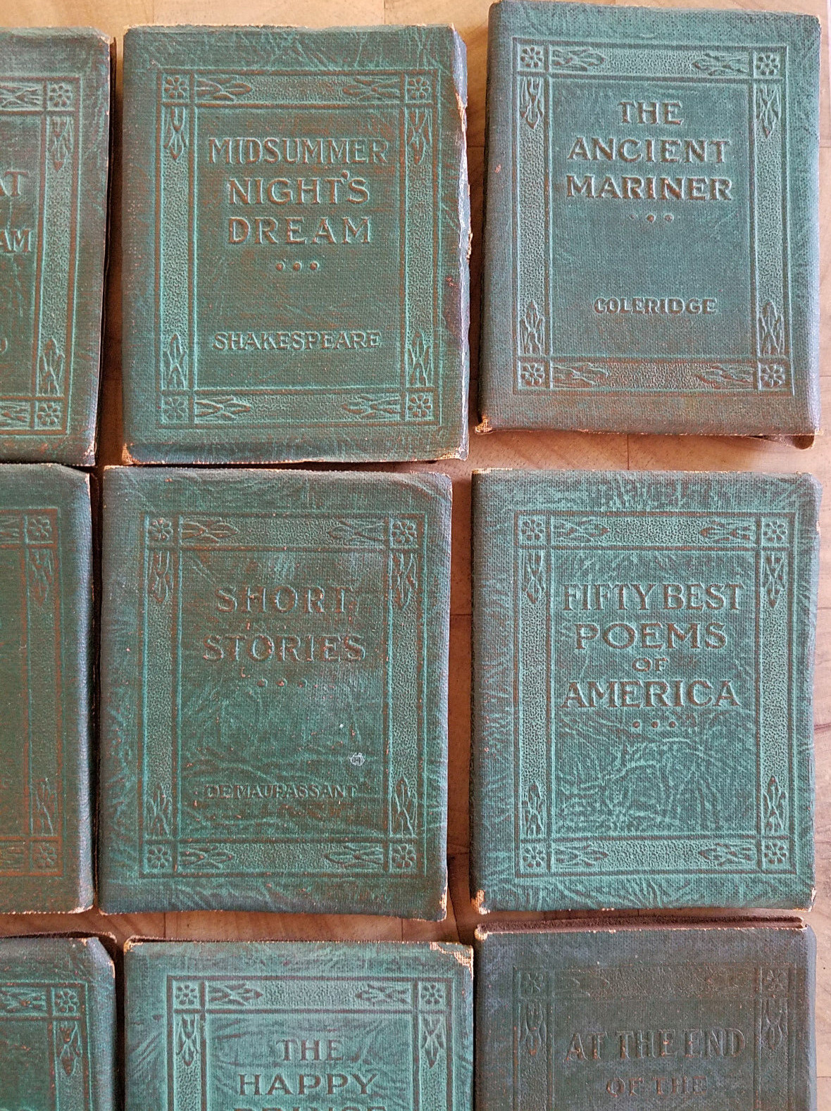Antique Book Miniatures Little Leather Library Corporation, Set of 32 VG 1920&rsquo;s