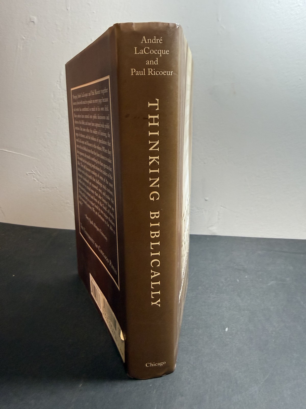 Thinking Biblically Exegetical and Hermeneutical Studies LaCocque Ricoeur 1998