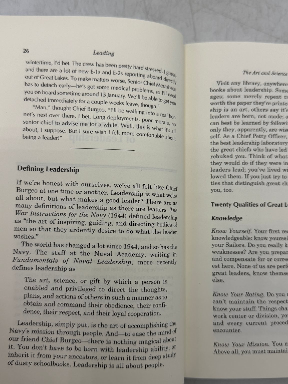 Chief Petty Officer&rsquo;s Guide Hagan & Leahy 2004 USN Naval Institute Press