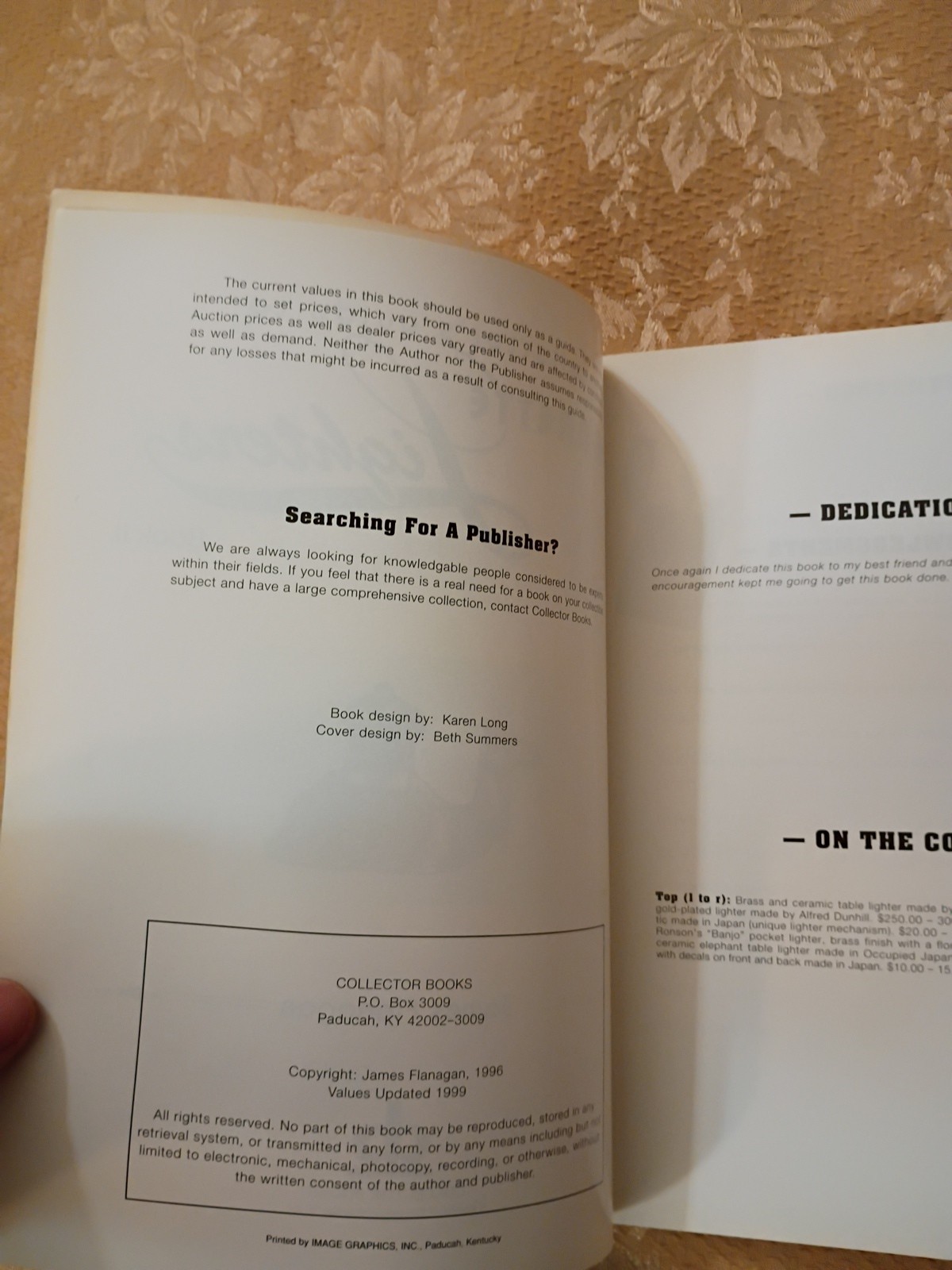 1996 Collector&rsquo;s Guide to Cigarette Lighters Identification Book 2 Flanagan