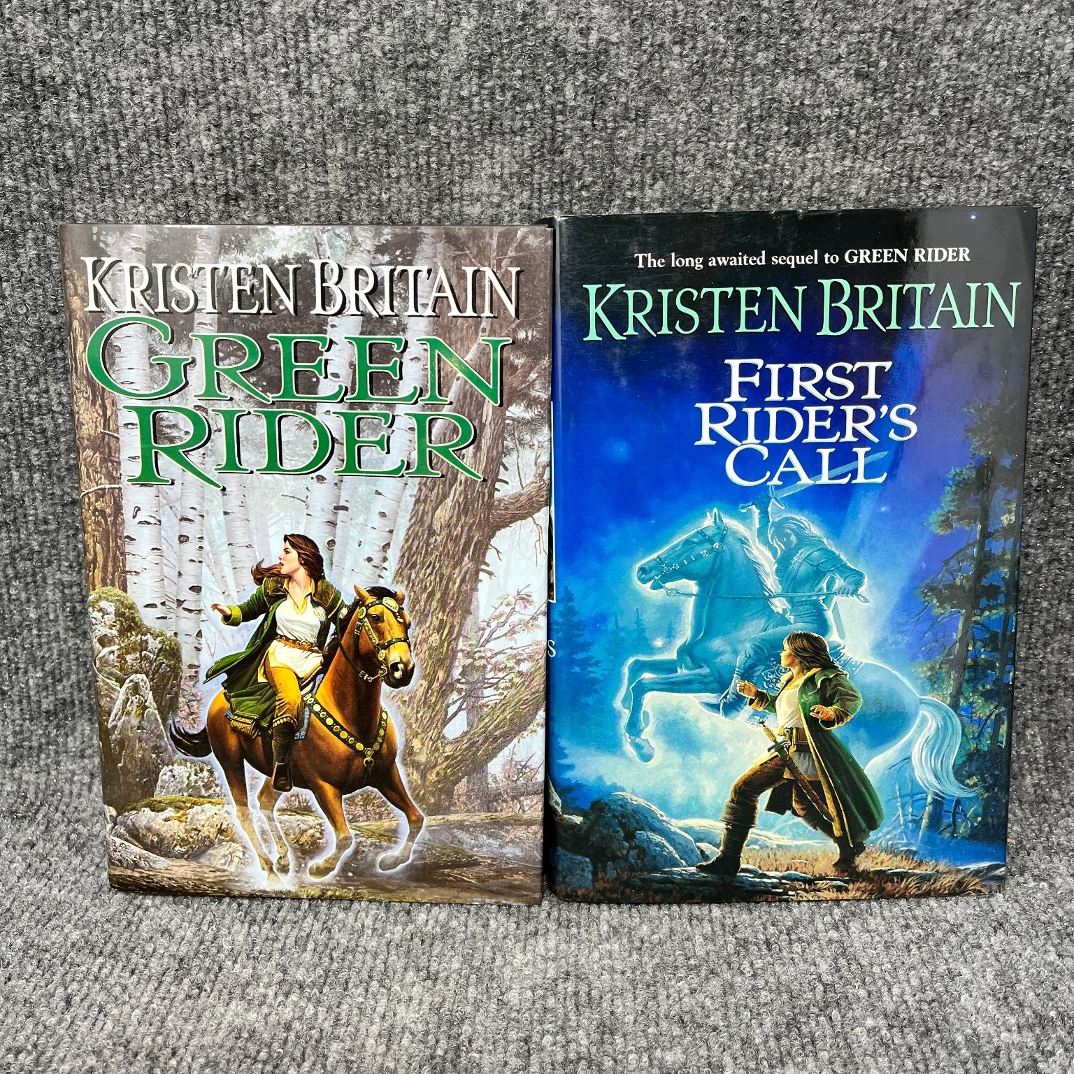 Green Rider & First Rider&rsquo;s Call Kristen Britain Fantasy DAW Books Lot